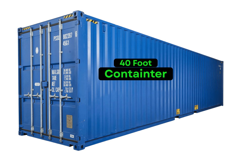 40 Foot Container - 60cf Cylinders